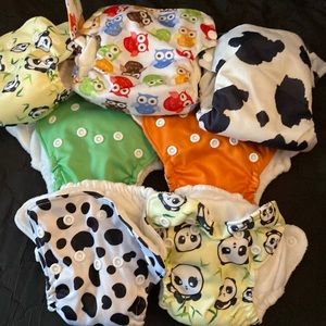 LAST CALL: MOVING Newborn cloth diapers set of 7